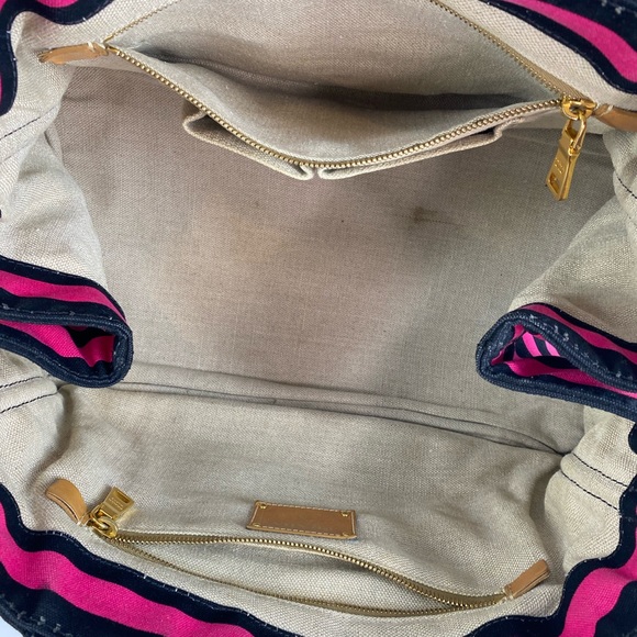 Prada Canapa Righe Stripped tote - Picture 12 of 13